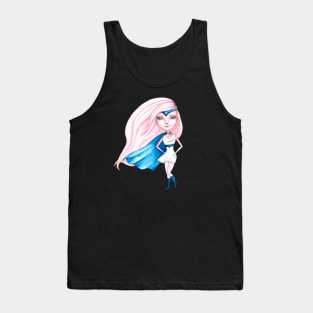 Super Gal (Pink & Blue) Tank Top